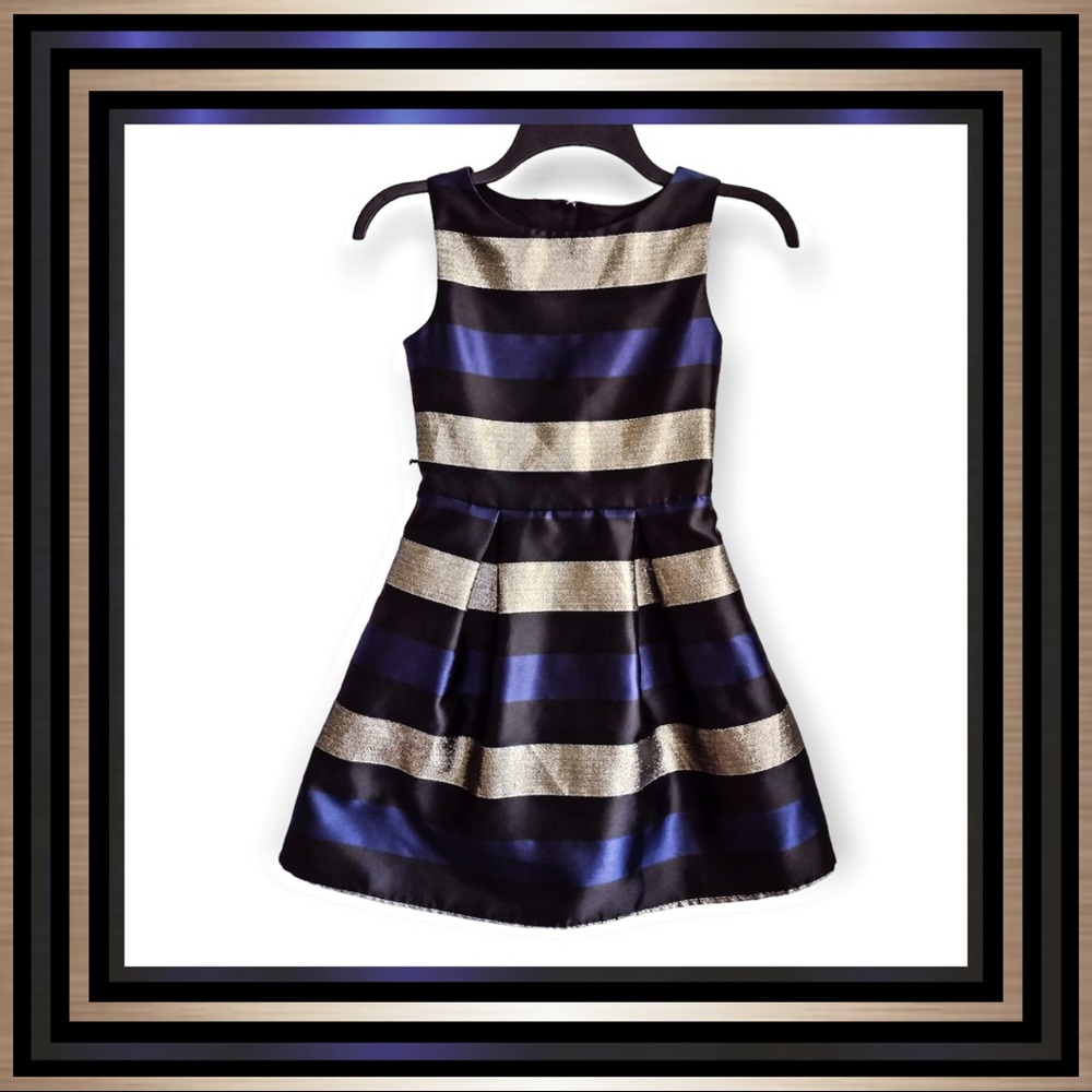Amy Beyer Metallic Striped Dress